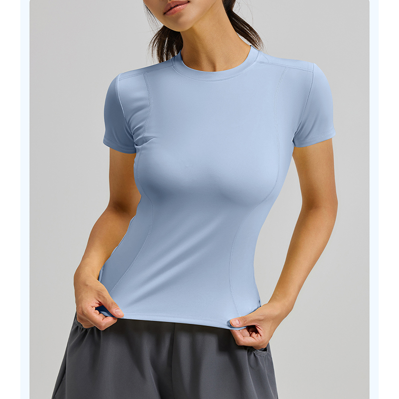 T Shirt Tight Fit - T-shirt da yoga slim fit da